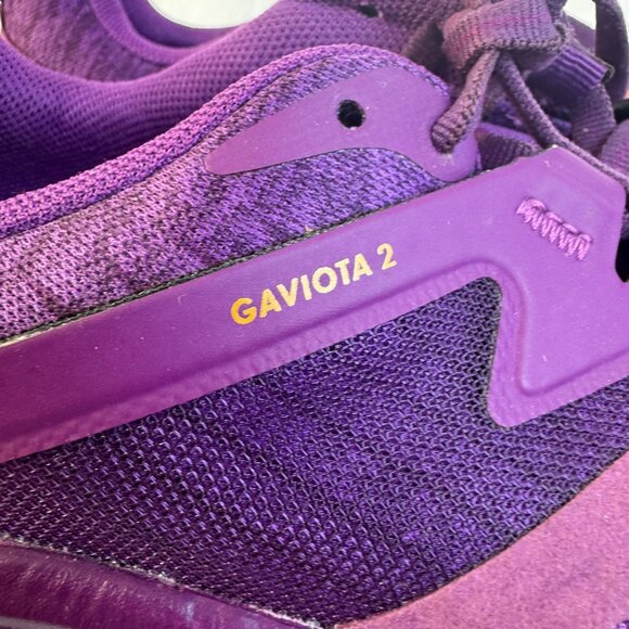 HOKA Gaviota 2 Road Running Grape Juice Bright Marigold Sneakers Sz 9.5 D (wide) - Picture 5 of 10